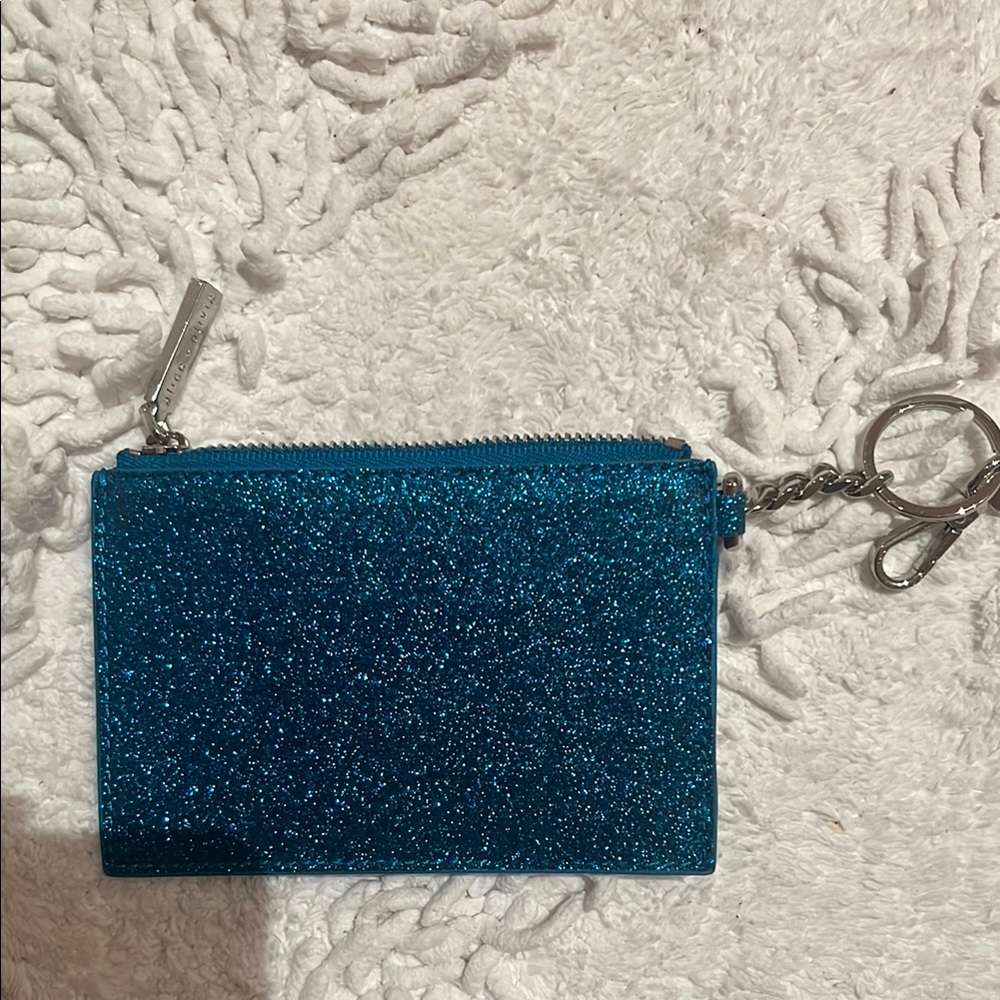 Blue Glitter Lucky 7 Keychain Pouch - Picture 5 of 5